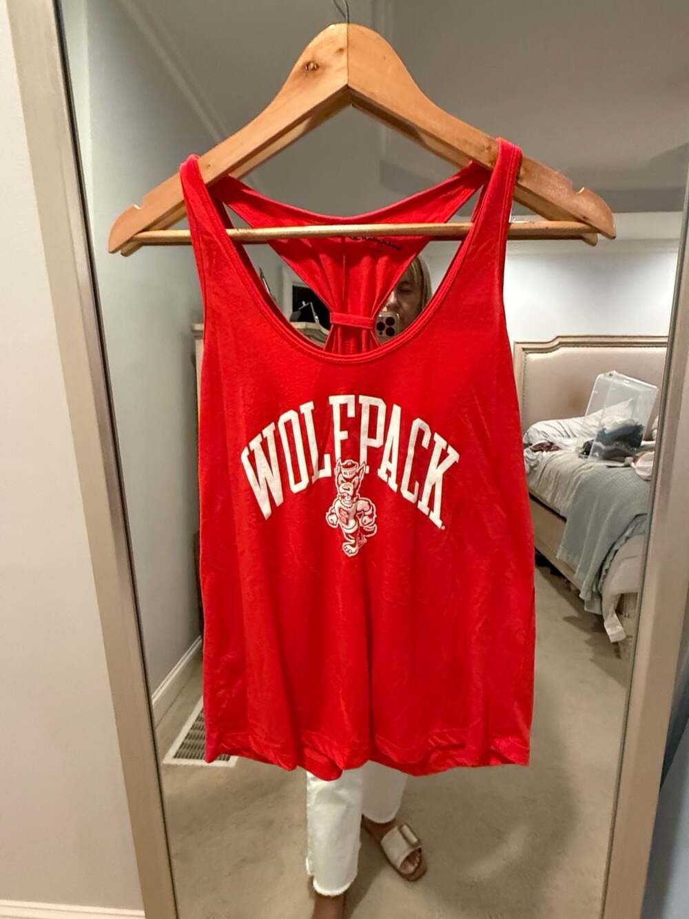 Champion NC State Wolfpack Women's Red Racerback Tank Top Size S